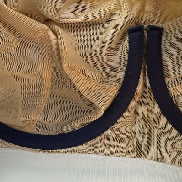 NEW Pour Moi Palm Springs Hidden Underwired Cami Bikini Top 34DD Blue - Picture 5 of 11